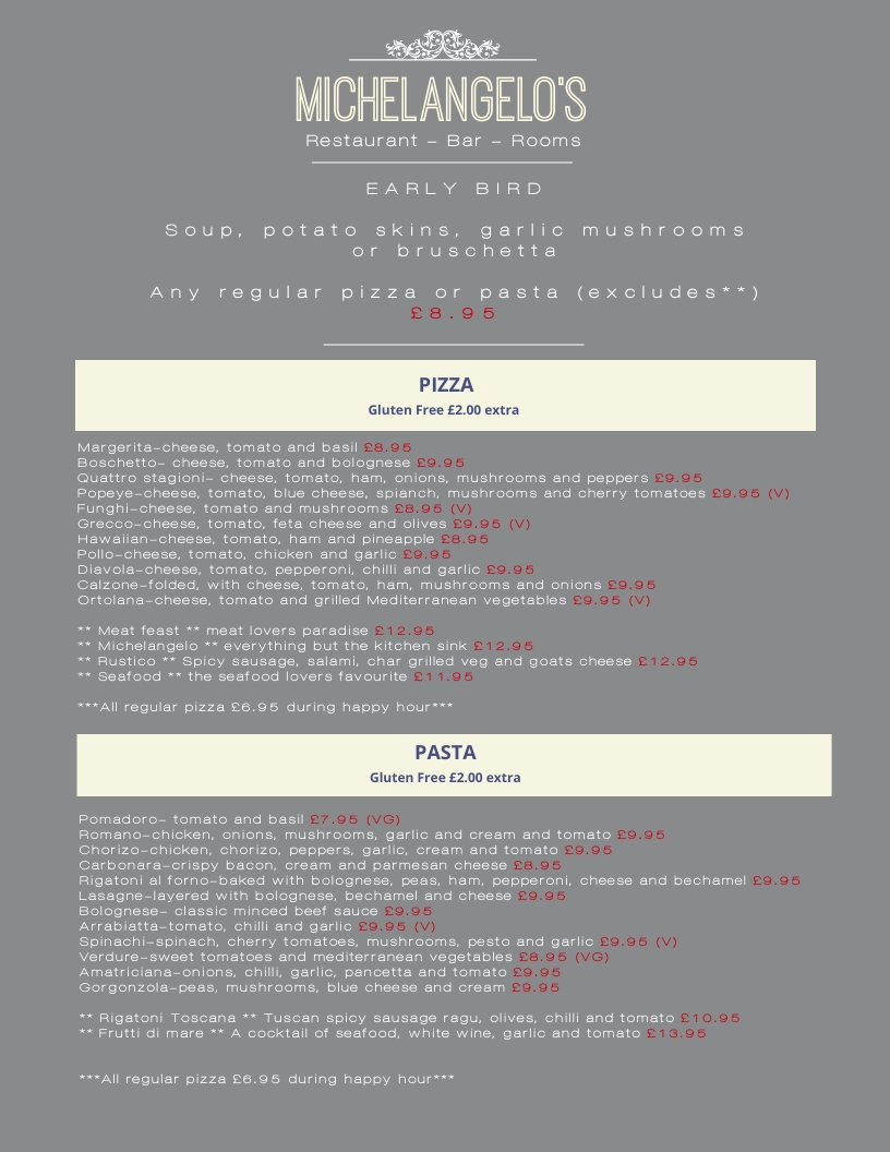 Pieri’s at Michelangelo’s Michelangelo Restaurants